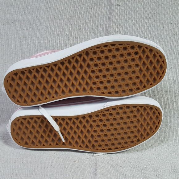 Vans Off The Wall Sneakers Womens 7 Pink Suede Canvas 500714 Lace Up Shoes - Picture 8 of 9